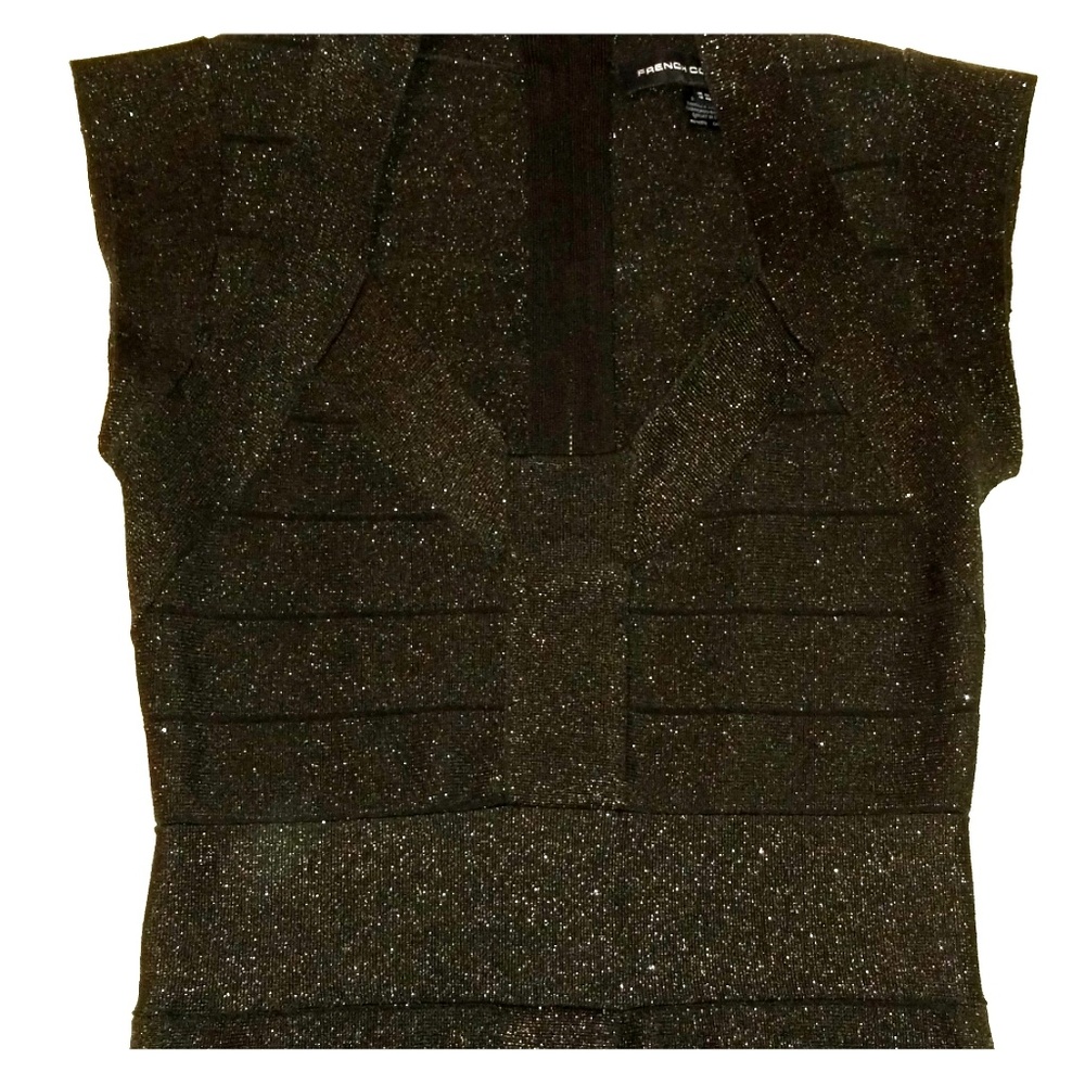 French Connection Bodycon Bandage Sparkle Dress 8